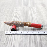 Shotgun Shell Handle Stone Blade Ornamental Knife #374-2 Mountain Man Knife
