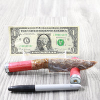 Shotgun Shell Handle Stone Blade Ornamental Knife #374-2 Mountain Man Knife