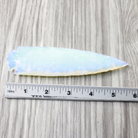 1 Opalite Ornamental Spearhead  #474-2  Arrowhead