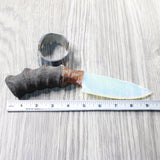 Impala Horn Handle Opalite Blade Ornamental Knife #915n     Mountain Man Knife