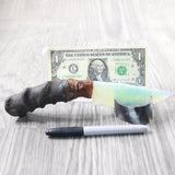 Impala Horn Handle Opalite Blade Ornamental Knife #915n     Mountain Man Knife
