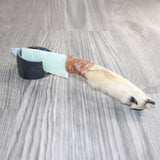 Coyote Foot Handle Opalite Blade Ornamental Knife #27369