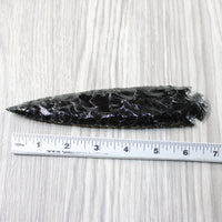 1 Obsidian Ornamental Spearhead  #804-2 Arrowhead