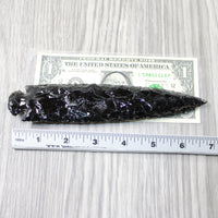 1 Obsidian Ornamental Spearhead  #804-2 Arrowhead