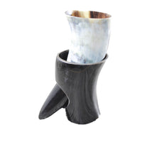 1 Polished Cow Horn Plus Stand #104-2 Medieval Tankard