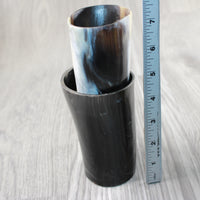 1 Polished Cow Horn Plus Stand #104-2 Medieval Tankard