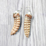 Very Very Large Rattlesnake Rattle Earrings  #625n  Mountain Man Earrings