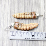 Very Very Large Rattlesnake Rattle Earrings  #625n  Mountain Man Earrings