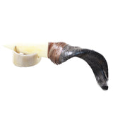 Goat Horn Handle Bone Blade Ornamental Knife #245n    Mountain Man Knife