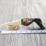 Goat Horn Handle Bone Blade Ornamental Knife #245n    Mountain Man Knife