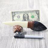Orthoceras Fossil Handle Bone Blade Ornamental Knife #255n    Mountain Man Knife