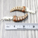 Rattlesnake Rattle Plus Vertebrae  Earrings  #455n  Mountain Man Earrings