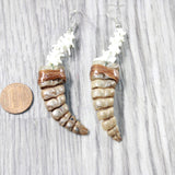 Rattlesnake Rattle Plus Vertebrae  Earrings  #455n  Mountain Man Earrings