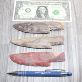 3 Stone Ornamental Knife Blades  #269
