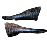 2 Small Polished Goat Horns #069      Natural Colored