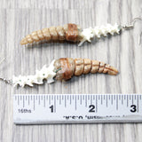 Rattlesnake Rattle Plus Vertebrae Earrings  #485n  Mountain Man Earrings