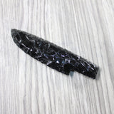 1 Obsidian Ornamental Knife Blade  #095n    Mountain Man Knife