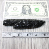 1 Obsidian Ornamental Knife Blade  #095n    Mountain Man Knife