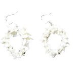 Rattlesnake Vertebrae Hoop Earrings  #495n   Mountain Man Earrings