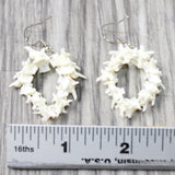 Rattlesnake Vertebrae Hoop Earrings  #495n   Mountain Man Earrings