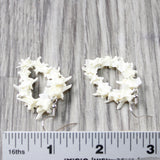 Rattlesnake Vertebrae Hoop Earrings  #495n   Mountain Man Earrings