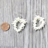 Rattlesnake Vertebrae Hoop Earrings  #495n   Mountain Man Earrings