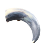 1 Raw Unfinished Cow Horn #395n   Natural Colored