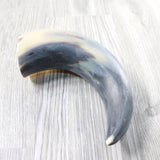 1 Raw Unfinished Cow Horn #395n   Natural Colored