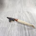 Elk Antler Handle Stone Blade Ornamental Knife #284-2 Mountain Man Knife z