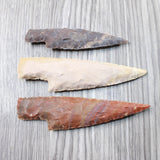 3 Stone Ornamental Knife Blades  #995n   Mountain Man Knife