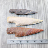 3 Stone Ornamental Knife Blades  #995n   Mountain Man Knife