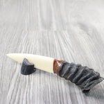 Springbok Horn Handle Bone Blade Ornamental Knife #194-2 Mountain Man Knife z