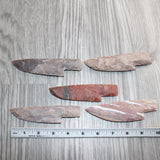 5 Stone Ornamental Knife Blades  #960