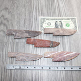 5 Stone Ornamental Knife Blades  #960