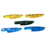 5 Glass Ornamental Knife Blades  #765n   Mountain man knife