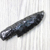 1 Small Obsidian Ornamental Knife Blade  #665n    Mountain Man Knife