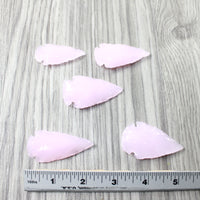 5 Large Glass Ornamental Arrowheads  #504-2  Spearhead