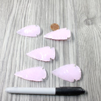 5 Large Glass Ornamental Arrowheads  #504-2  Spearhead