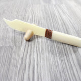Bone Handle Bone Blade Ornamental Knife #465n    Mountain Man Knife