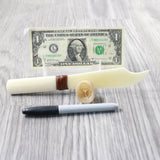 Bone Handle Bone Blade Ornamental Knife #465n    Mountain Man Knife