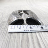 2 Small Polished Goat Horns #085n      Natural Colored