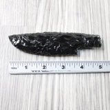 1 Obsidian Ornamental Knife Blade  #585n    Mountain Man Knife