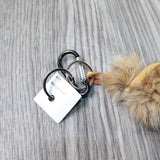 1 Bobcat Tail Key Ring #185n  Taxidermy Keychain Tassel Bag Tag