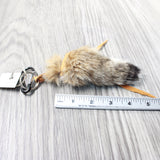 1 Bobcat Tail Key Ring #185n  Taxidermy Keychain Tassel Bag Tag