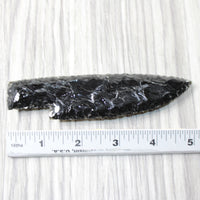 1 Obsidian Ornamental Knife Blade  #3751  Mountain Man Knife