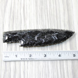 1 Obsidian Ornamental Knife Blade  #3751  Mountain Man Knife