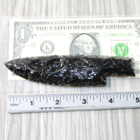 1 Obsidian Ornamental Knife Blade  #3751  Mountain Man Knife