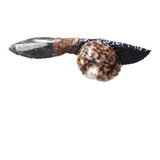 Orthoceras Fossil Handle Obsidian Blade Ornamental Knife #215d  Mountain Man Knife