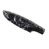 1 Obsidian Ornamental Knife Blade  #015d    Mountain Man Knife