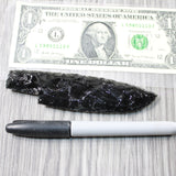 1 Obsidian Ornamental Knife Blade  #015d    Mountain Man Knife